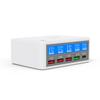 Mehrfach-USB-Ladegerät, 65 W, 5-Port-USB-Ladestationen mit LCD-Display, PD 20 W + QC3.0-Schnellladegerät