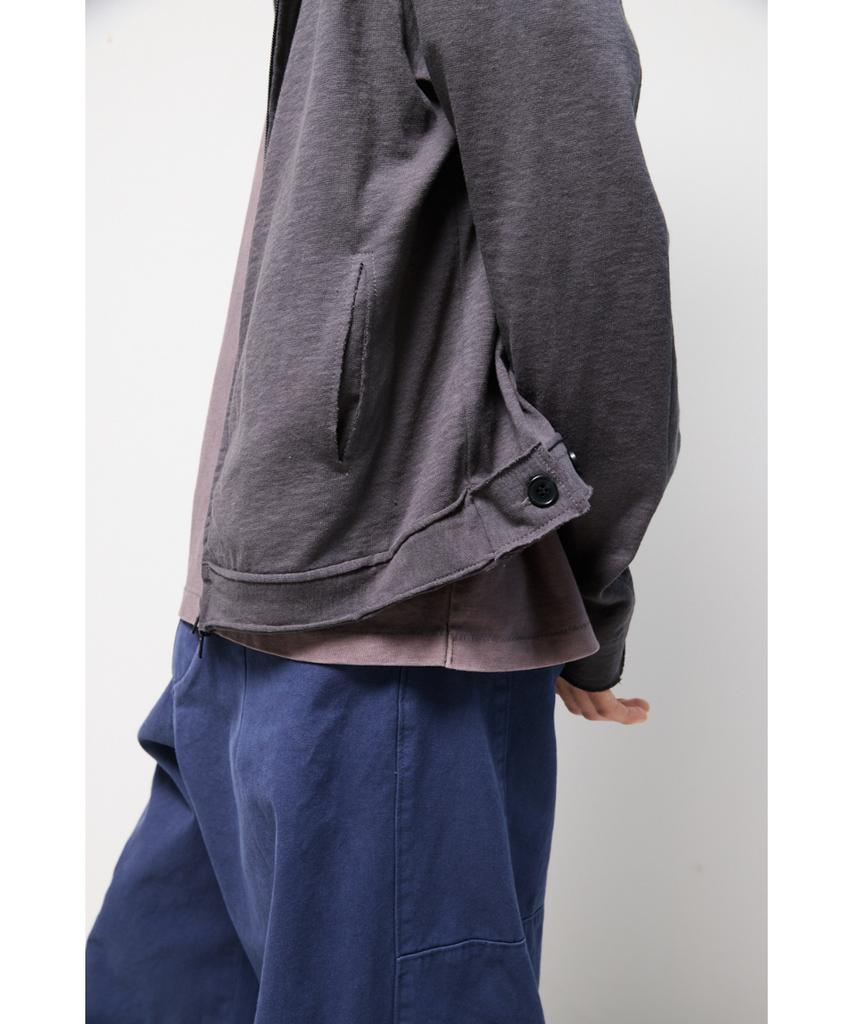 Hatchingroom Rough Hoodie Slub Graphite