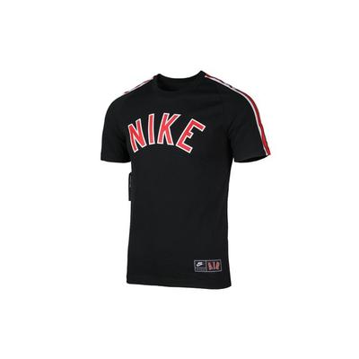 Casualowa koszulka sportowa z okrągłym dekoltem, męska, czarna AR5179-010