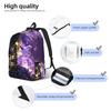 Custom Pokemon Mega Charizard X Blue Flame Roomy Bags for Child  School Pencil Tote for Boys Gilrs Youth Reliable Choice for Travel Needs