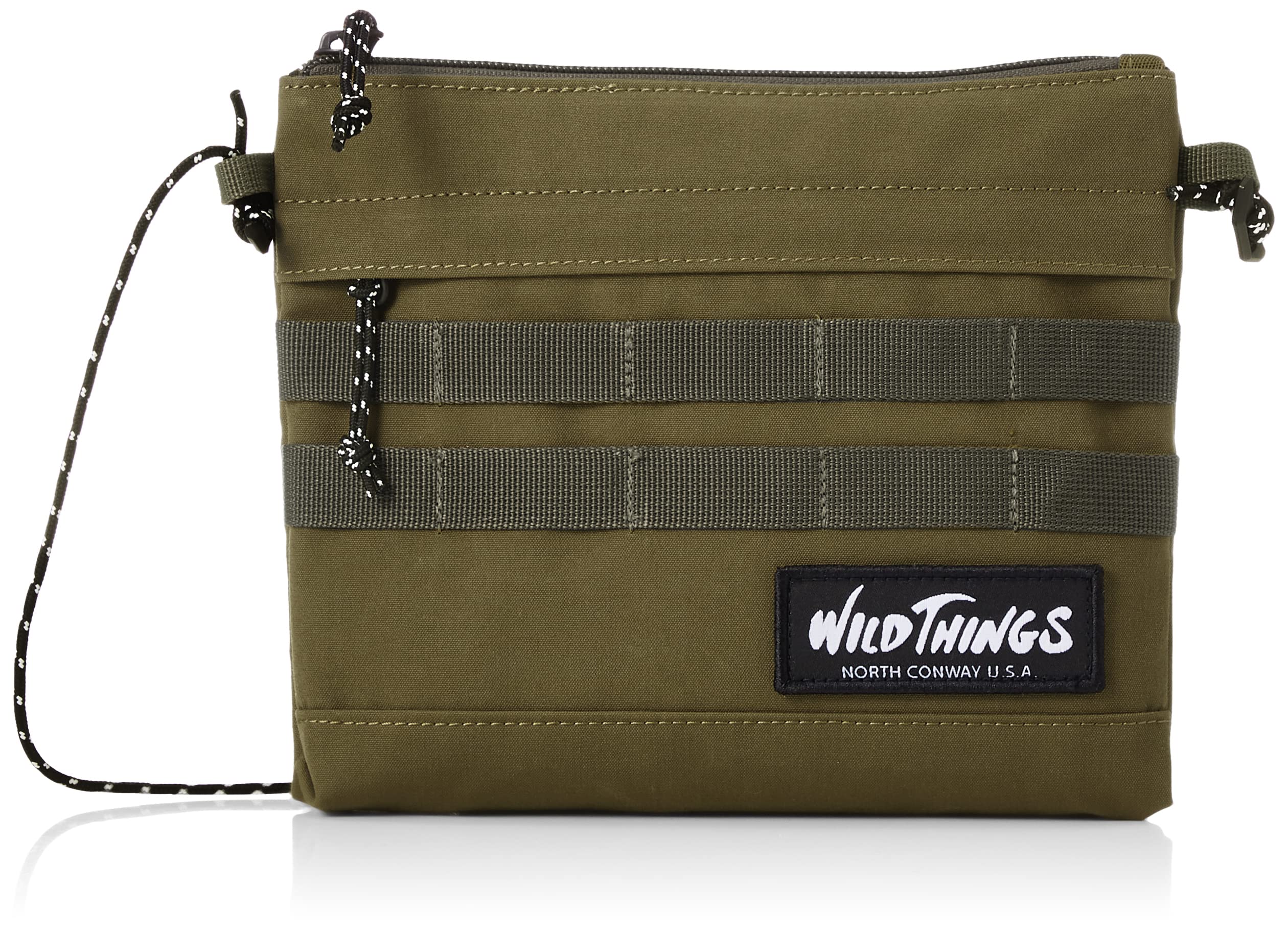 

Сумка-бананка Wild Things з гачком для ключів та військовим оливковим кольором WT-380-3006 Кишеня, оливковий