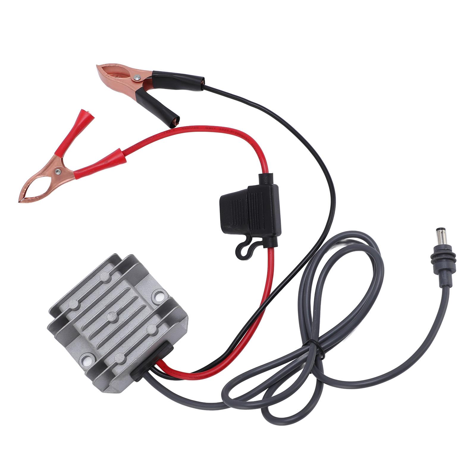 

Спутниковый преобразователь питания для Mini 12 В 24 В в 30 В 3,5 А Портативный повышающий преобразователь Шнур питания с зажимом-крокодилом