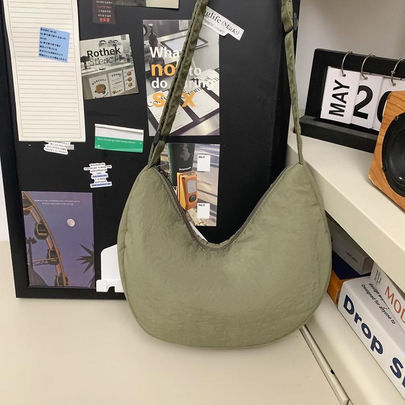 Нейлоновая сумка-хобо женская легкая сумка для мобильного телефона мужская сумка через — фото 11