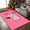 Courage the Cowardly Dog Rug Ideal for Reading Room, Multi-purpose Office Chair Sofa Carpet, Anti-slip Printed Home Area Rug