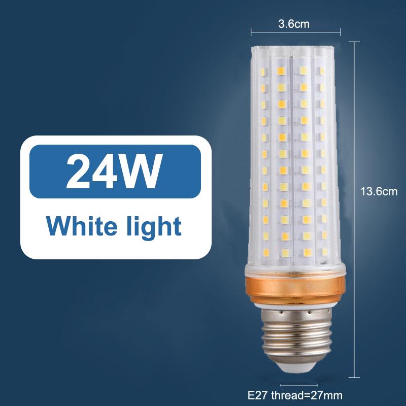 Brightness E27 E14 Led Bulb Corn Lighting Lamp 12W 16W 24W 2835 Smd Lamps 110V 220V Home Decor Replace Halogen Lights White