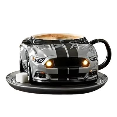 Funny Car Shaped Coffee Cup 100ML Stainless Steel Coffee Mugs Handcrafted Water Cup Desktop Ornament Gift for Friends
