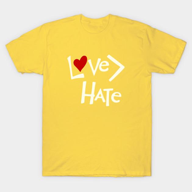 Unisex Fashion TShirt Love Is Greater Than Hate Print TShirt Plus Size XS-6XL T-Shirt 100%Cotton Tops O Neck Short Sleeve Tees