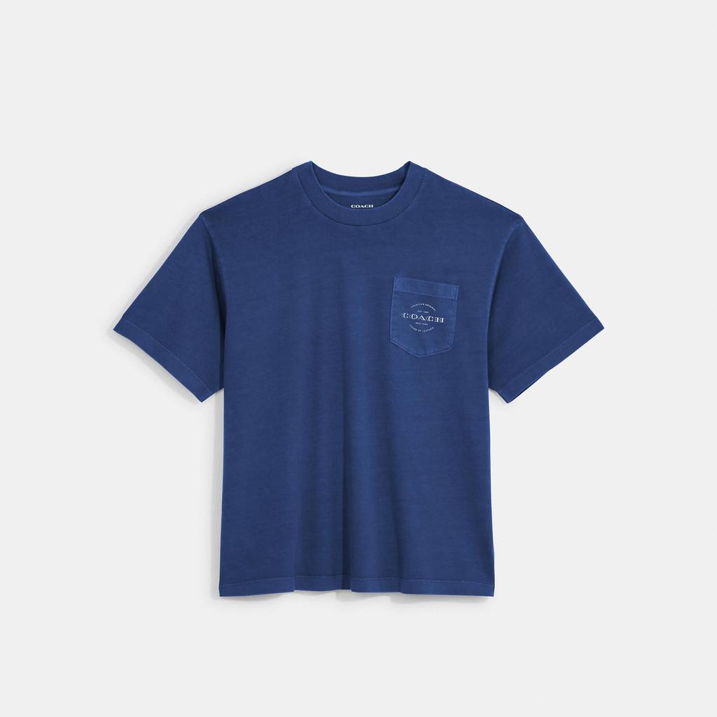 Coach PockeT T shirT Smoke