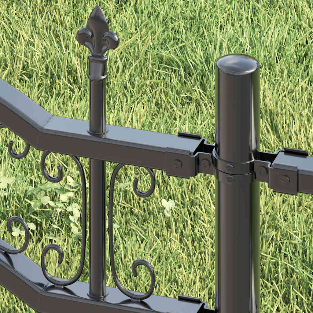 Garden Fence KAMPEN 240 x 202.5 cm Mesh Powder Coated Steel