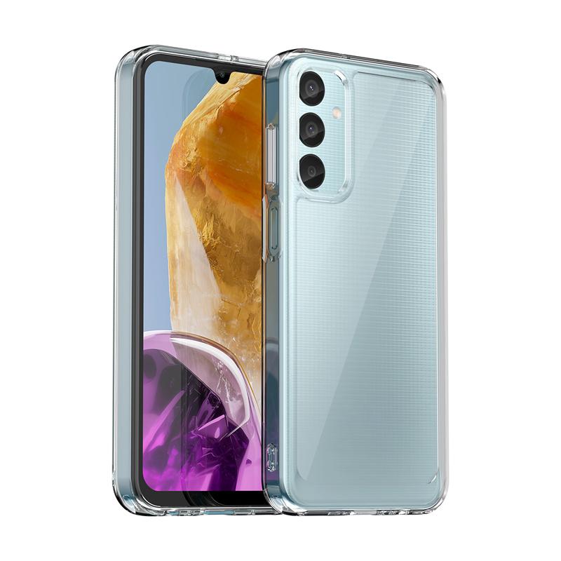 Capa TPU transparente à prova de choque para Samsung Galaxy M55 M15 M44 M34 M54 M14 Jump3 5G 4G Capa protetora à prova de choque e proteção total