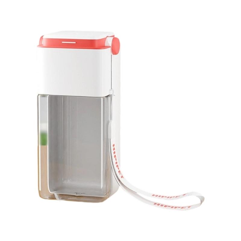 

Foldable Pet Water Dispenser With Leakproof Design Convenient Water Bottle For Dog Cats Outdoor Walking Travel Essential S size червоний