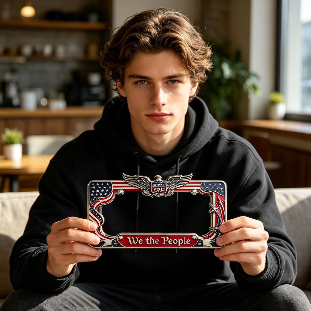 2D Decorative License Plate with Stylish Design for Car Front and Rear