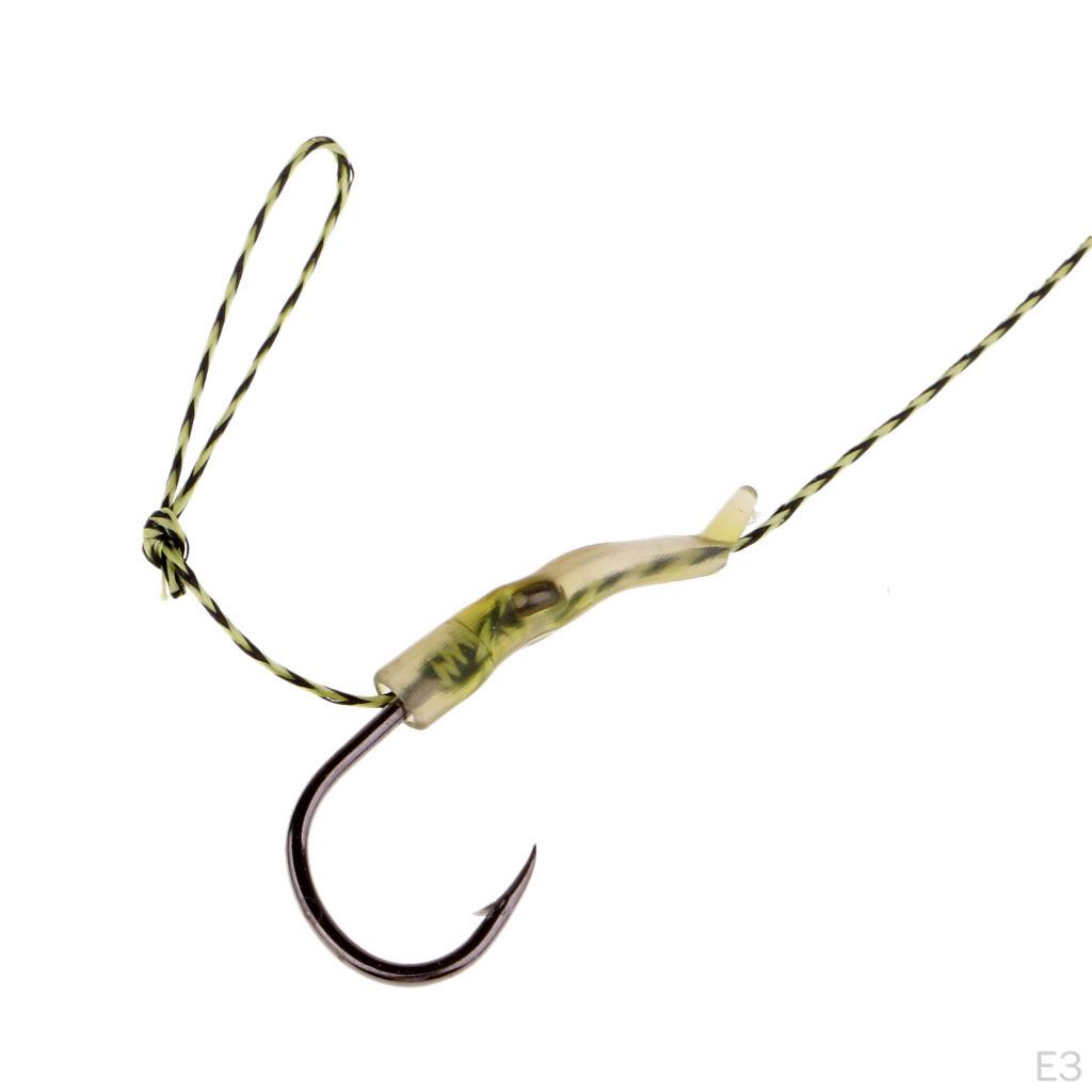 2 Pieces Metal Fishing Hair Rigs Carp Hook Accessories Big Tension Wearable