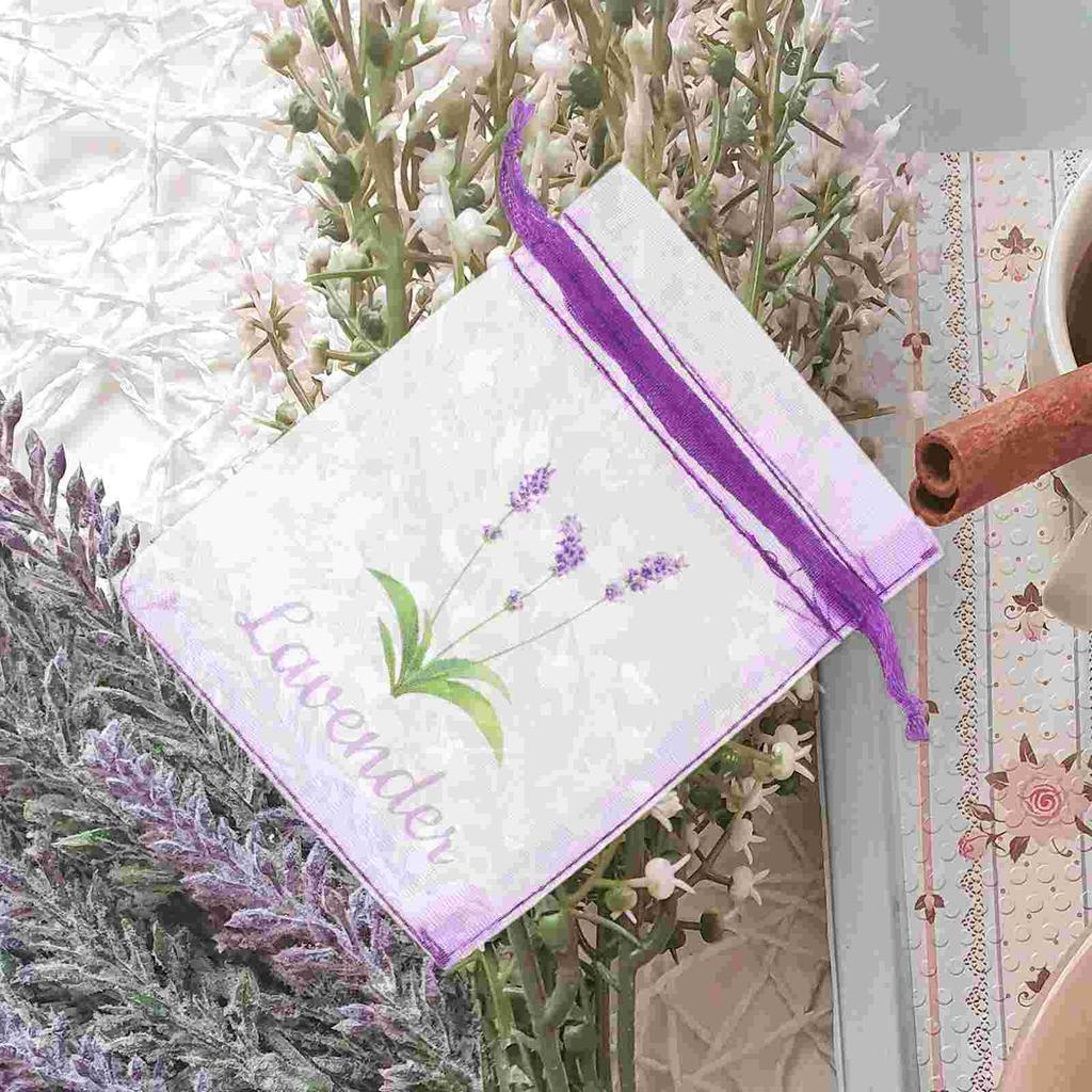 20 Pcs Empty Sachet Bag Jewelry Pouches Sacks Dried Flower Storage Bags Lavender Container Embroidered Gauze Sachets