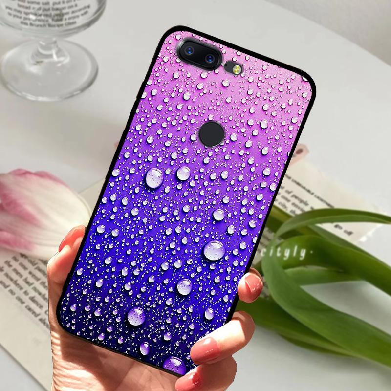 For OnePlus 5T Case 5 T Soft Silicone Cool Animal TPU Black Covers For One Plus 5T A5010 Bumper Color Printing Protective Shell
