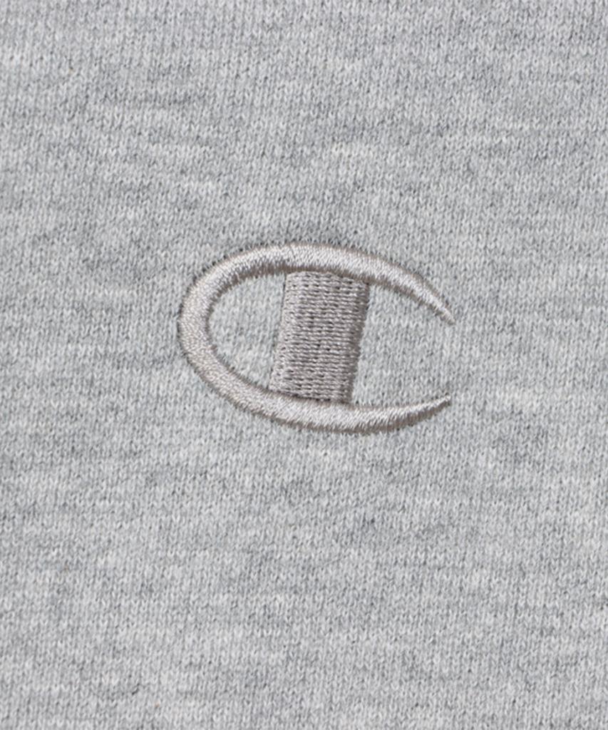 C Logo Oversized Jog Tag Hoodie Oxford Grey
