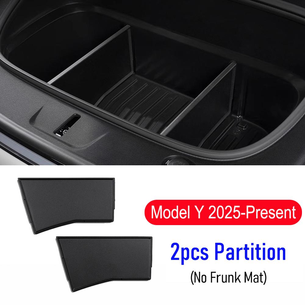 

for 2025 2026 Tesla Model Y Juniper Front Trunk Mat Partition Board TPE Frunk Mads Protector Pad Organizer Storage Box Accessory