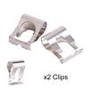 NATRUSS 1 Pair Wiper Linkage Repair Clips Arm Link Mechanism Repair Windscreen Wiper Repair Clip Kit Metal Silver
