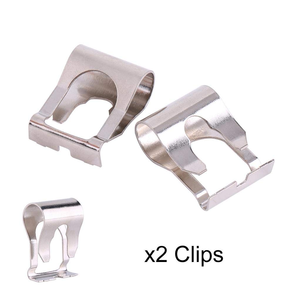 NATRUSS 1 Pair Wiper Linkage Repair Clips Arm Link Mechanism Repair Windscreen Wiper Repair Clip Kit Metal Silver