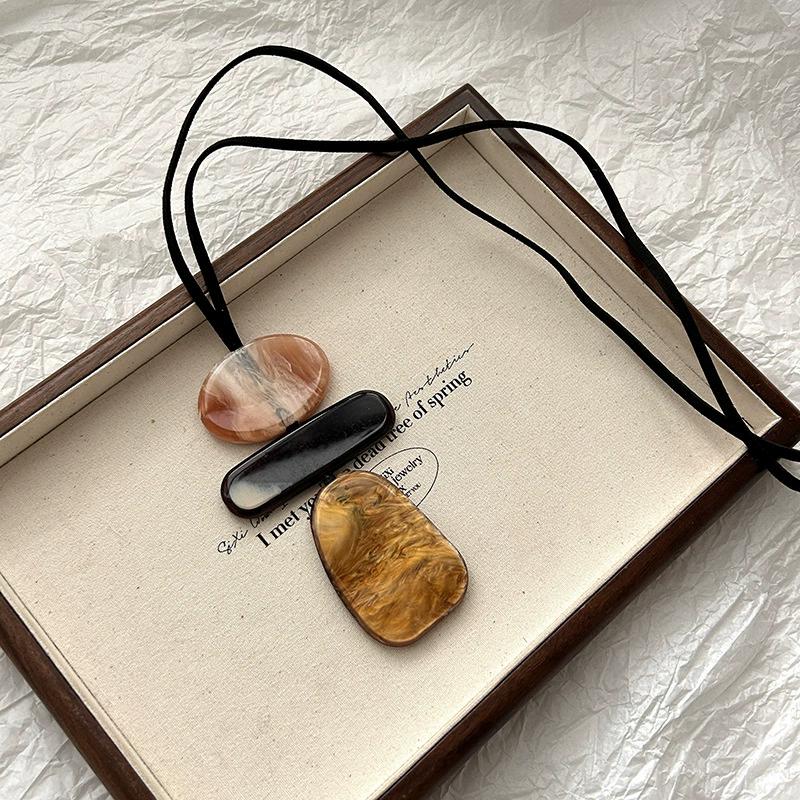 

Богемное длинное геометрическое ожерелье-подвеска для женщин, цепочка для свитера, модный аксессуар