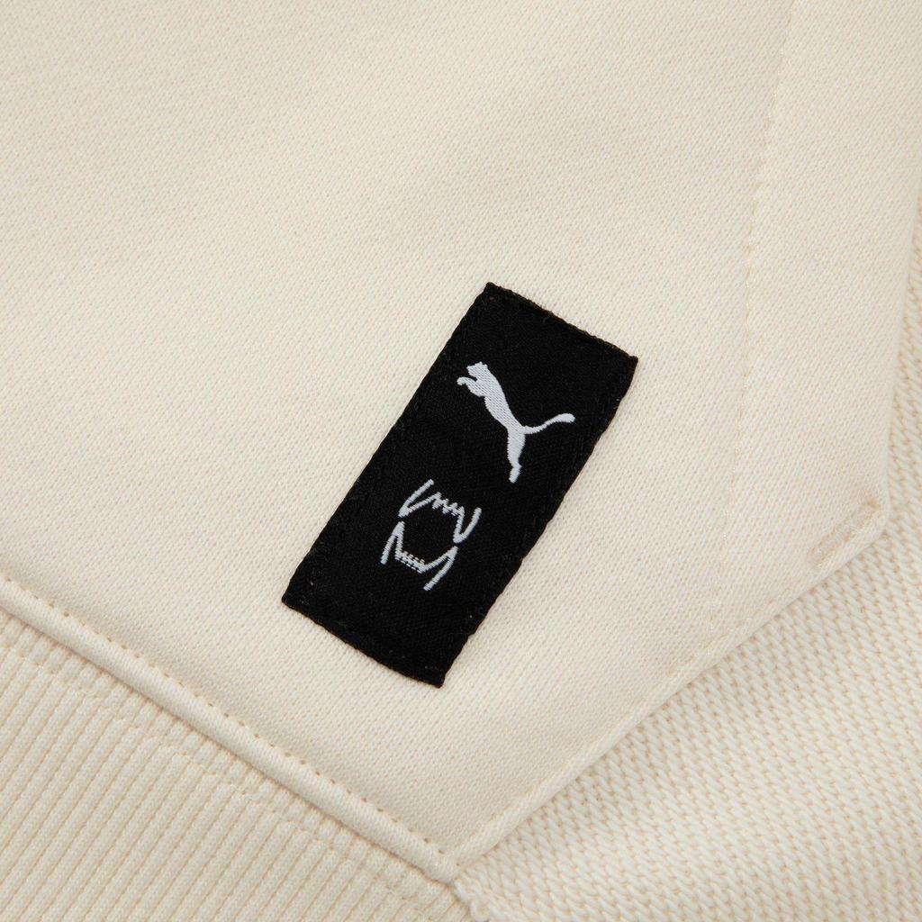 Puma Kangaroo Pocket Striped Detail Sports Hoodie Men Tops White 536455-01