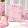 3Pcs Thick Material Bow Themed Wrapping Paper Double-Sided Printing Wrapping Paper  Gift Paper Decor