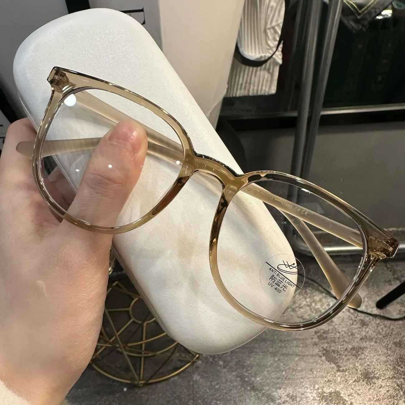 

Новые женские очки для близорукости, большие матовые красивые очки в оправе, могут быть оснащены оптическими простыми очками с защитой от синего света -150