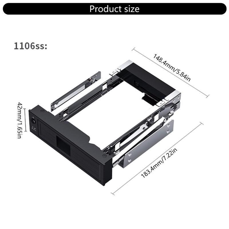 Wewnętrzna 3,5-calowa mobilna kieszeń beztaszkowa Hot Swap mobilna kieszeń ROM 3,5-calowy wewnętrzny dysk twardy adapter SSD
