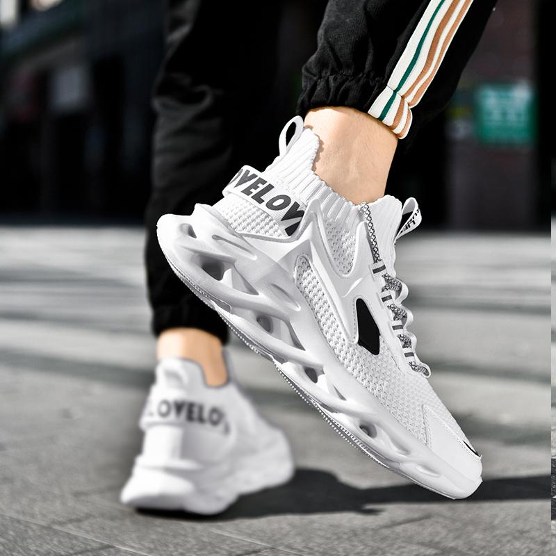 Fashion New Fashion Men's Running Thick Soled Breathable Non Slip Lightweight Casual Sneaker Comfortable Mesh Shoes Zapatos Para Hombre