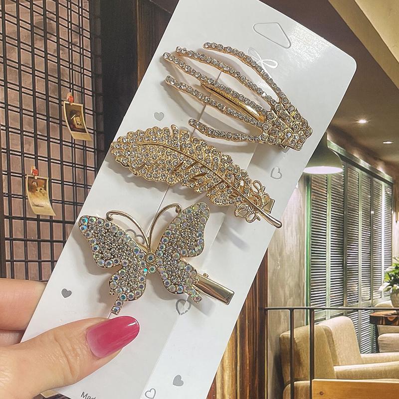 Pearl Hair Clip For Women Korean Hairpins Girl Geometric Crystal Hair Barrettes Fashion New Hairgrip Headwear Hair Accessories