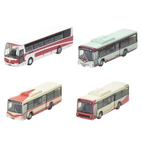 TOMYTEC The Bus Collection Bus Collection Hokuriku Railway 80th Anniversary Historical Colors Set of 4 Diorama Supplies