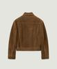 Lmood Werk Cow Suede Trucker Jacket Camel Brown