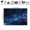 2D Starry Blue Galaxy Tapestry Nebula Print Wall Hanging Backdrop for Bedroom