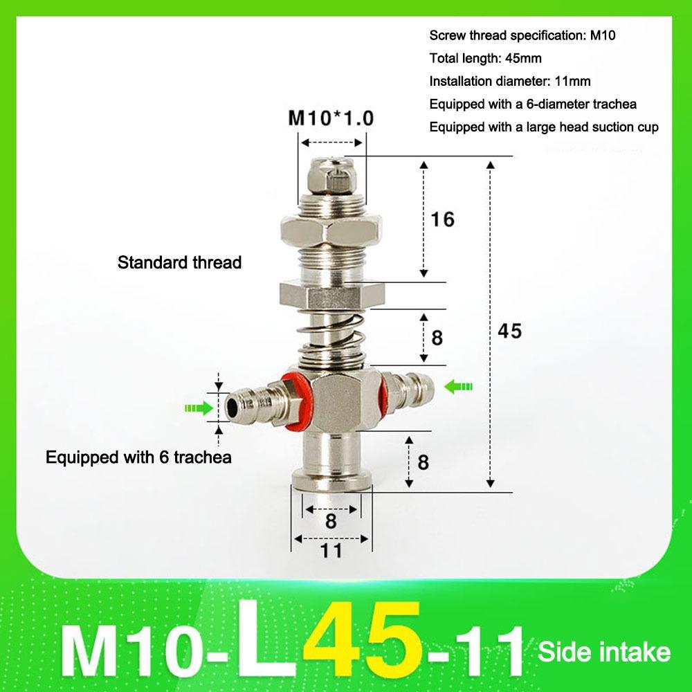 1Pcs M10 Vacuum Suction Cup Base Holder Vacuum Nozzle Rod  for Pneumatic Manipulator Mechanical Arm