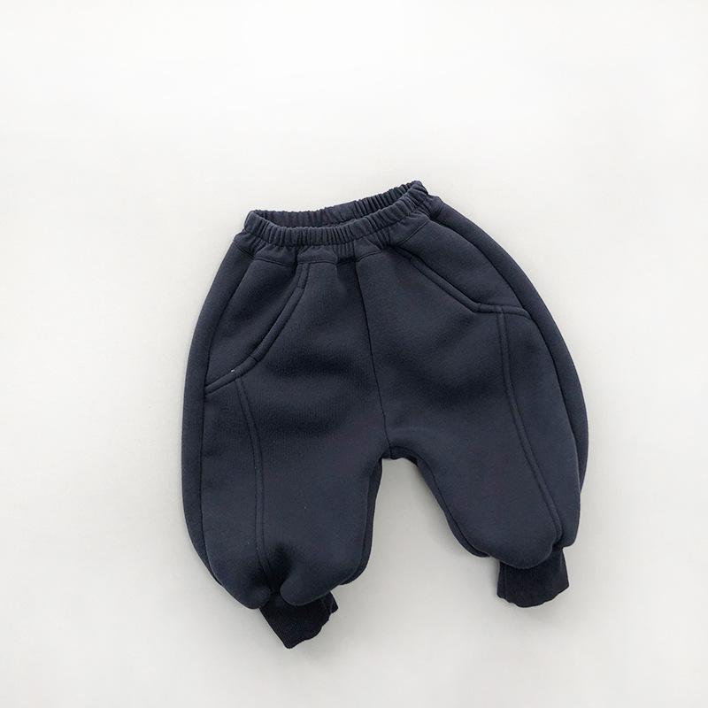 

Спортивные штаны с подкладкой для мальчиков, детские, повседневные, зимние, утепленные, свободные штаны для девочек, 1-8 лет 130cm серый