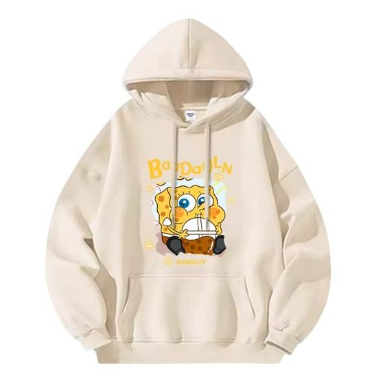 New SpongeBob SquarePants Printed Hoodie for Men and Women Couple's Hoodie 2025 New Autumn Style Pai Daxing Couple's Clothes