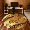 1pc Professional Gamer Round Chair mat Area Rug - Non-Slip, Floor Mat for Office, Bedroom, and Indoor Decor c1118141