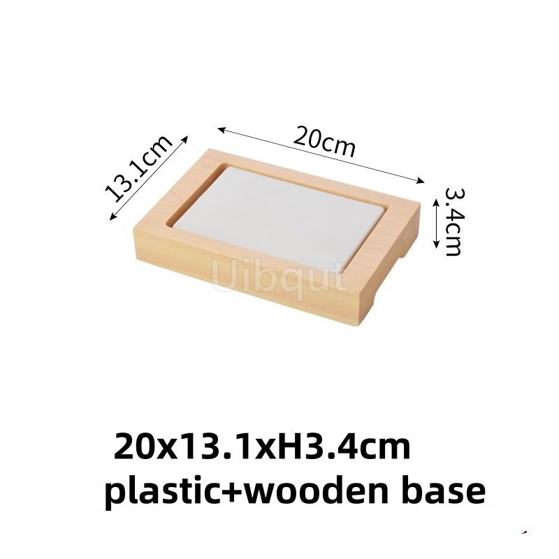 Japanese Rectangular Sushi Ice Cold Tray Box Seafood Platter Salmon Plate Dining Utensils Diware Serving Tray Banquet Tableware