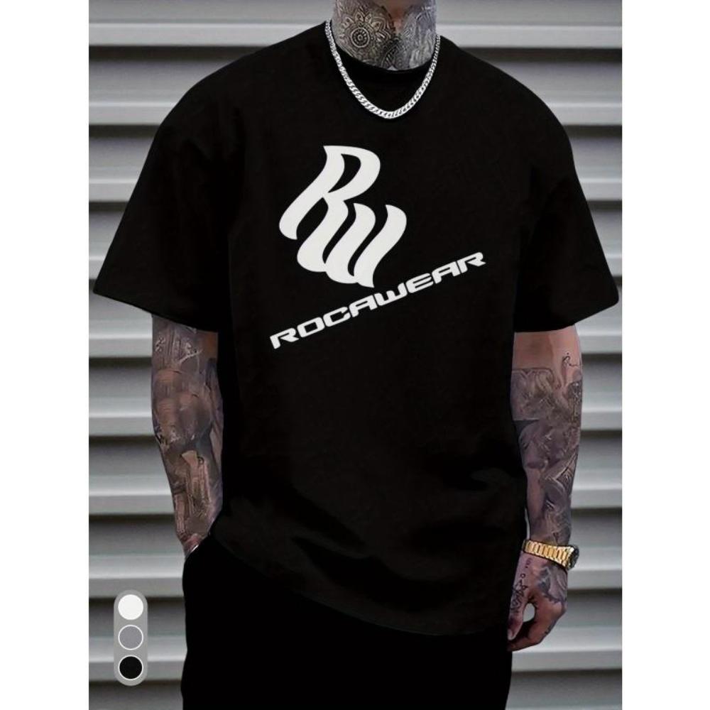 European Sizes Oversized Men s Fashionable Breathable T-shirt Breathable Sweat Absorbing Men s T-shirt Suitable for All Seasons S чёрный