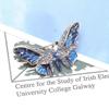 Butterfly Brooch Pins Women Enamel Insect Pin Lapel Pin (Blue)