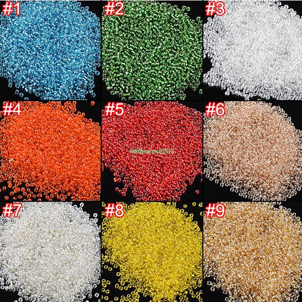 

2000Pcs 2mm Круглый стеклянный семена бисера для DIY Браслет Ожерелье ювелирные изделия