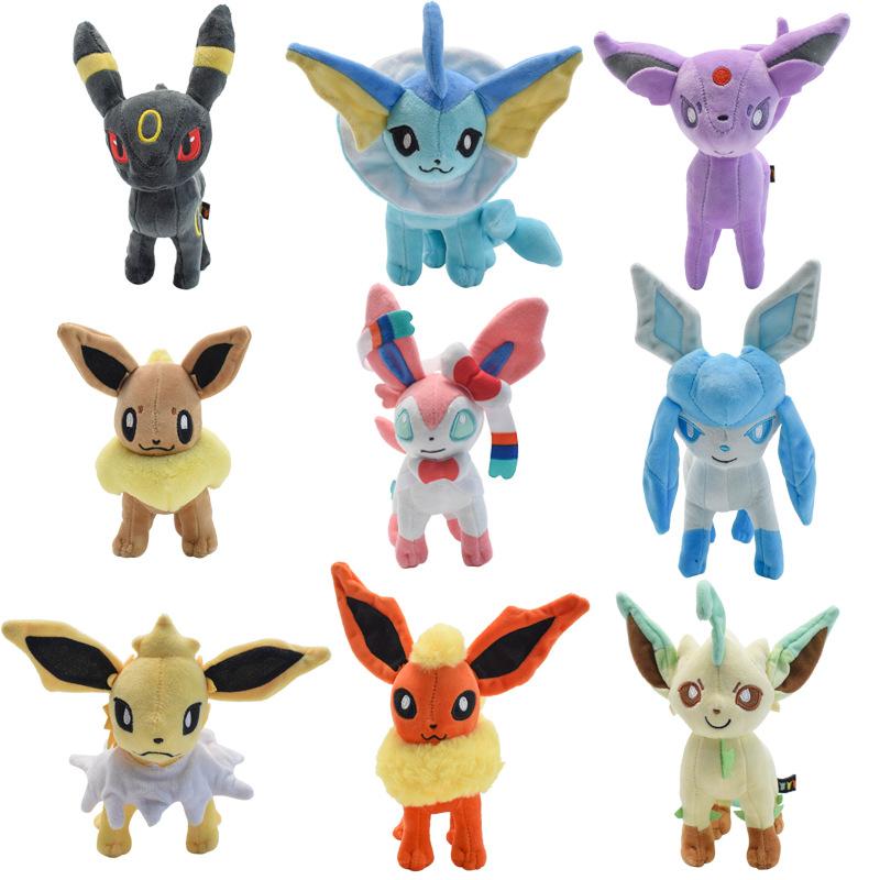 18Cm Pokemon Eeveelution Plush Toys Series 24 Styles Sstanding Sitting Posture Sofa Hug Pillow Desktop Ornament Periphery Gifts