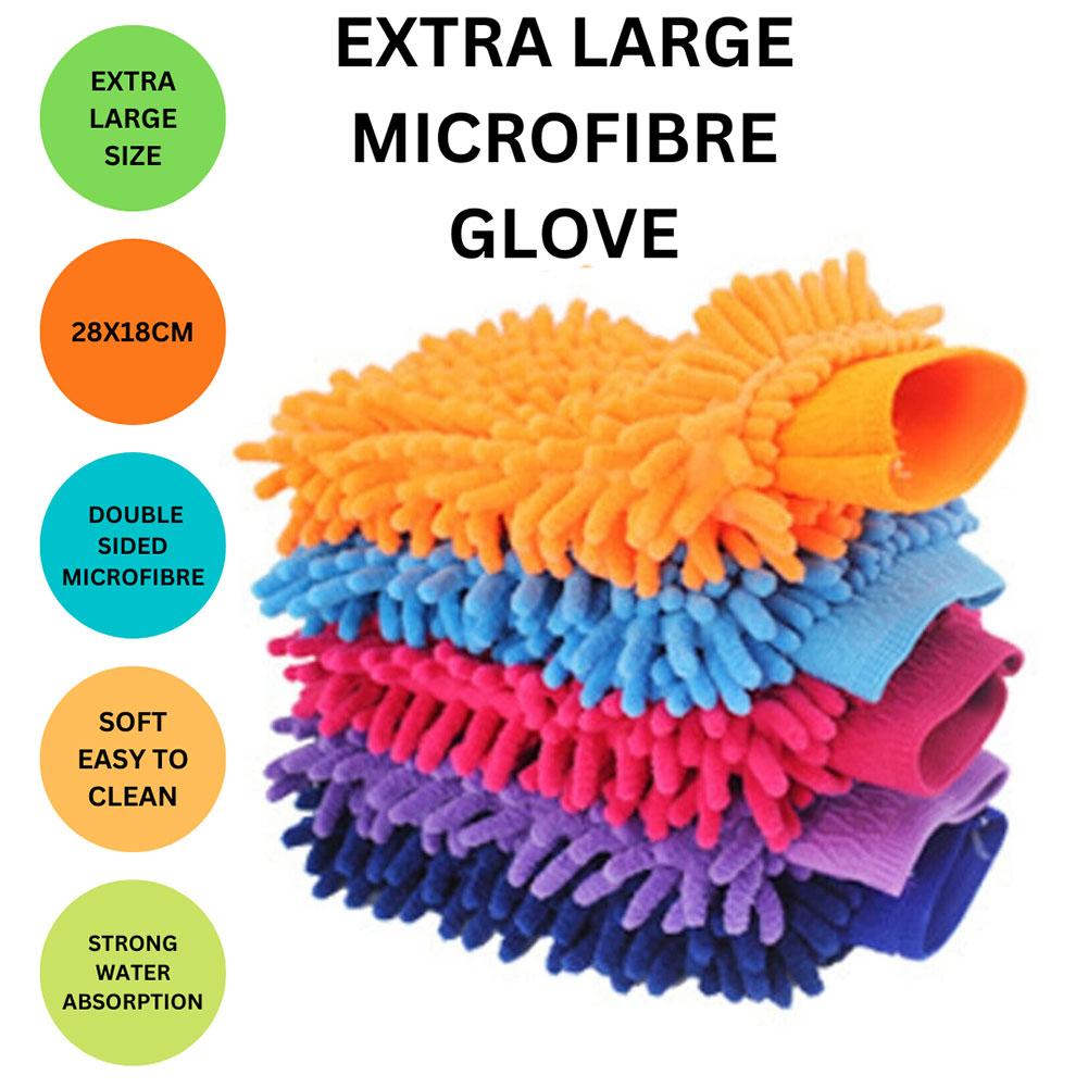 Random Color Car Cleaning Gloves Ultrafine Fiber Chenille Microfiber Car Wash Soft No Scratch Glove for Car Styling Accesso M1G3