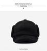 Men's Warm Lei Feng Hat: Velvet, Ear Protection, Outdoor Leisure, for Dad and Elderly, Thickened for Autumn and Winter