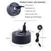 Ny 5V USB Dimgenerator 4 LED-lampor Bubbelgenerator Vattenfontän Atomiserande Huvuden Färgglada Ljus Landskapsspray Akvarium