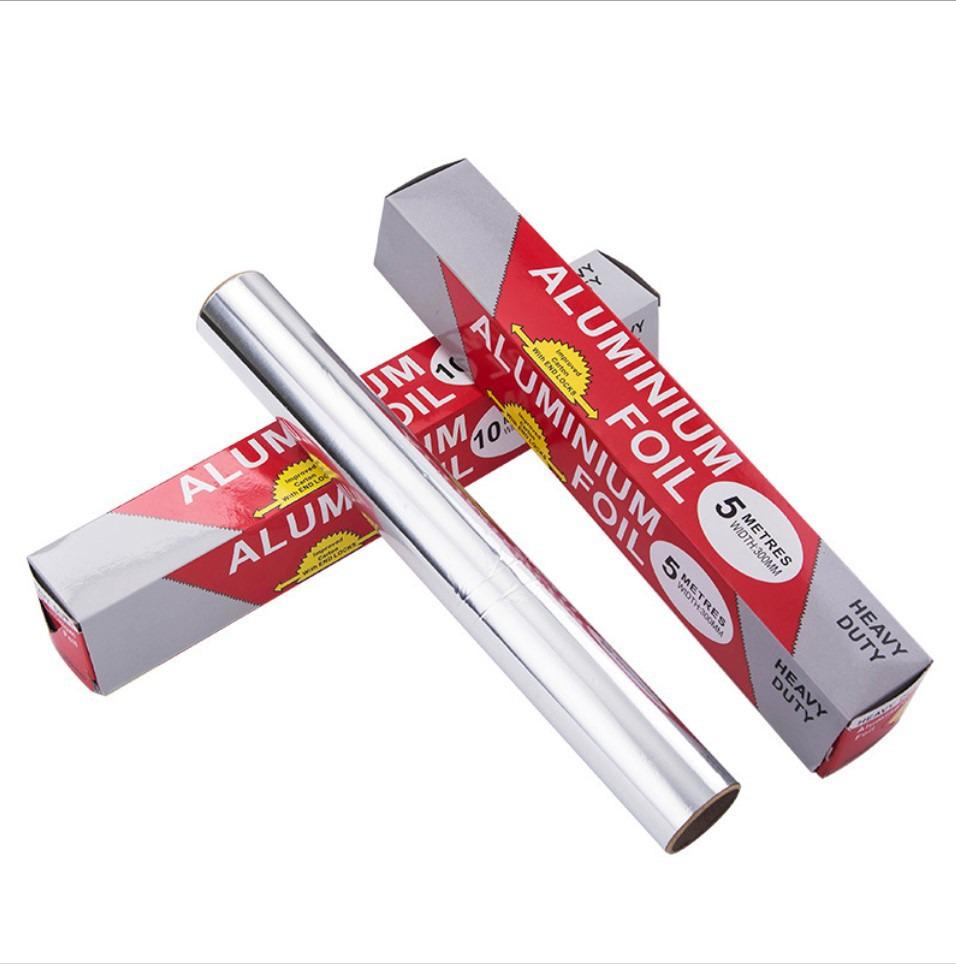 10m Thickened Aluminum Foil for Baking & BBQ - Disposable Kitchen Foil Paper