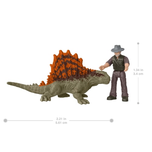 Mattel JURASSIC WORLD New Ruler Mini Figure Multi-Pack (with Limited Edition Dimetrodon) [Dinosaur Toy] [3 Years Old and Up] GWP74