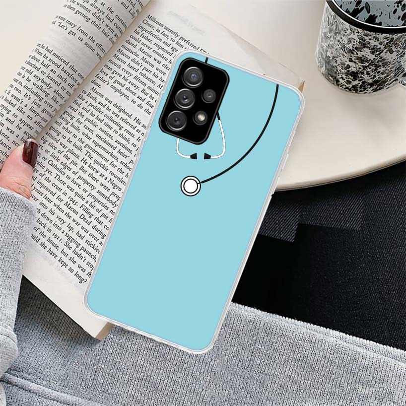 Nurse Medical Medicine Phone Case for Samsung Galaxy A17 A16 A15 A14 A13 A57 A56 A55 A54 A53 A37 A36 A35 A34 A33 A26 A25 A24 A23