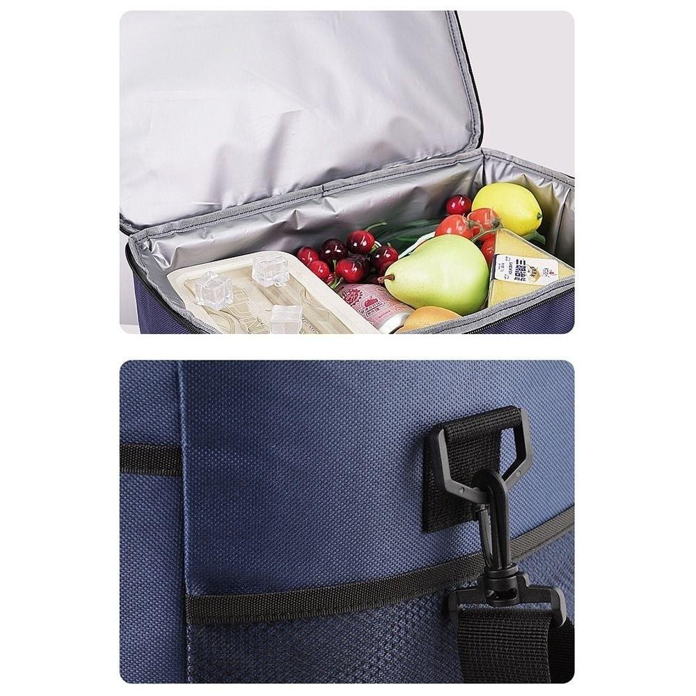 26L Food Storage Cooler Bag Large Capacity Thermal Lunch Case Picnic Bag  Family Activities