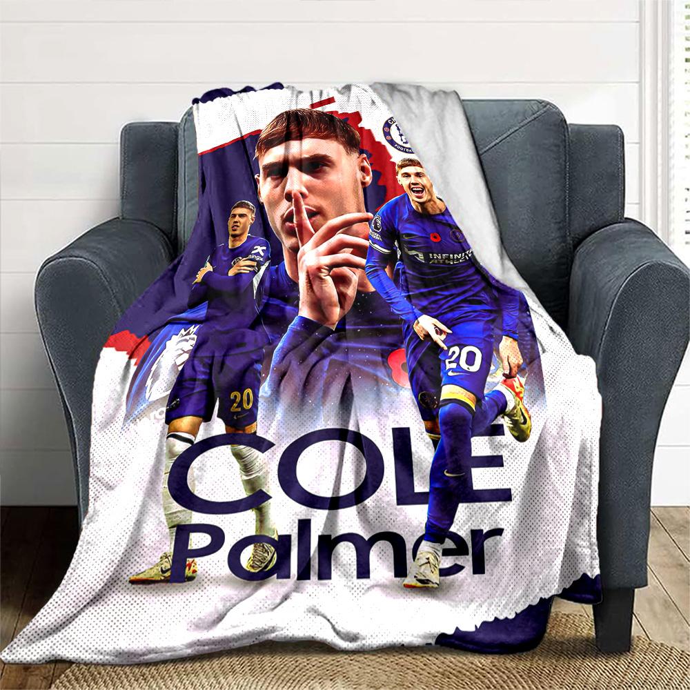 Chelsea Fc Football Player Blanket Ultra-Soft Great for Bed Chair Picnics Four Seasons Multipurpose Modern Birthday Christmas Gift Blanket